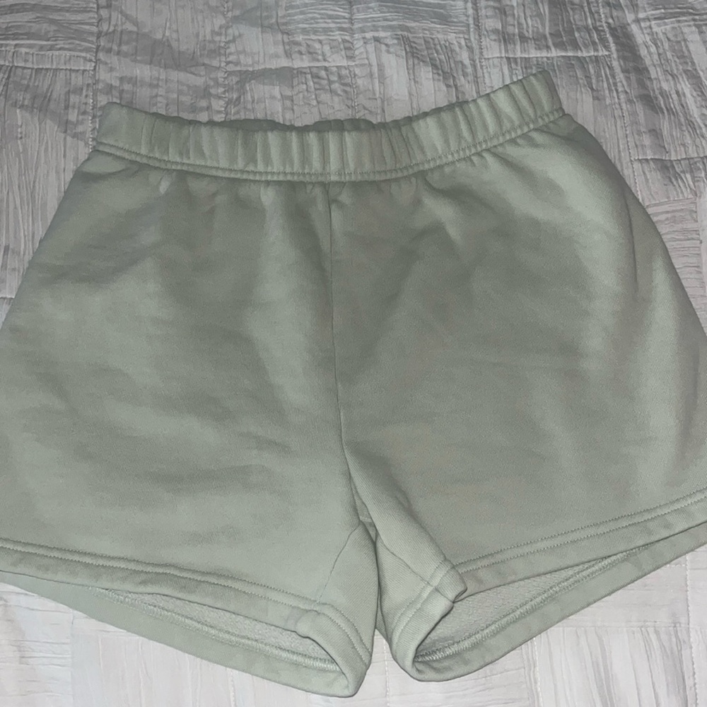 light green TNA sweatshorts